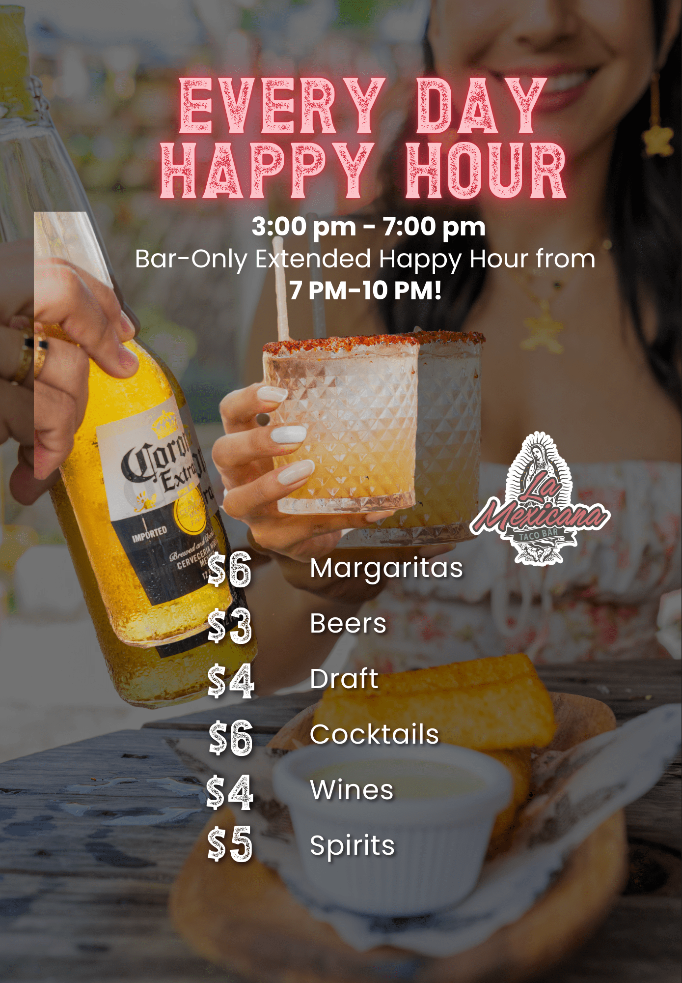 Happy hour daily